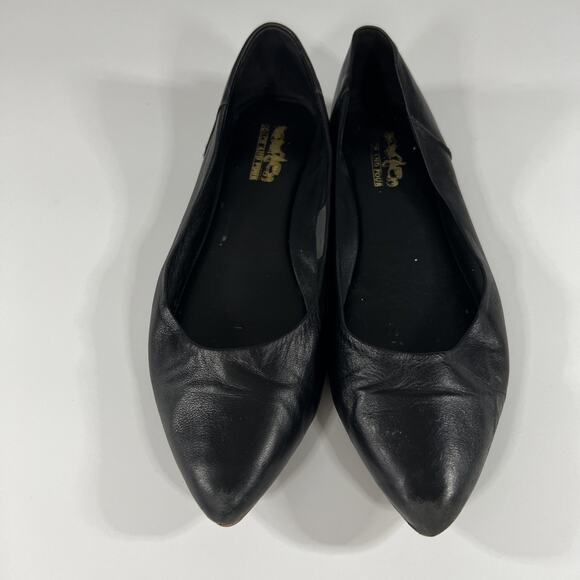 Coach Shoes - Coach and Four Flats Shoes Womens 9.5 Black Leather Slip On Pointed Toe